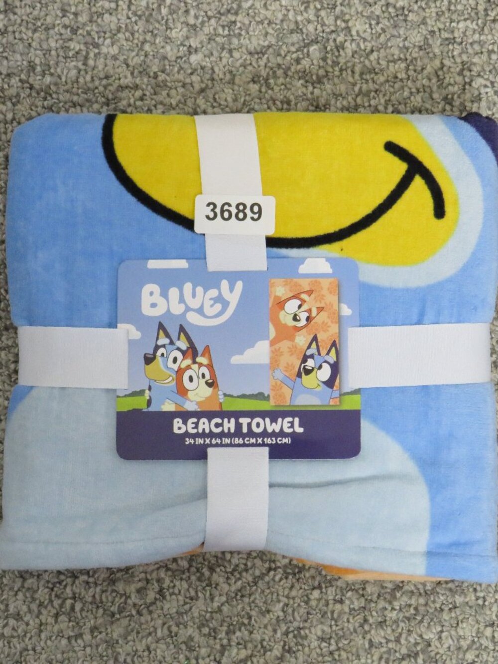 Box Lunch* Bluey Bingo & Bluey Pineapple Beach Exclusive Towel~ 34" W x 64" H